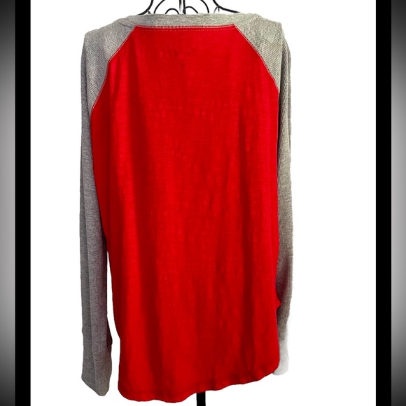 St Louis Cardinals MLB Women’s Raglan Waffle Sleeve Touch Stadium Shirt XXL Red - Picture 3 of 8